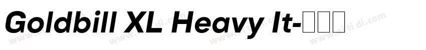 Goldbill XL Heavy It字体转换